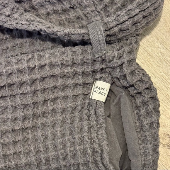 NEW MY HAPPY PLACE - Organic Turkish Cotton Grey Waffle River Size Small - $120 - Picture 2 of 12